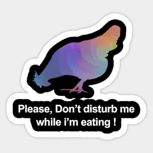 Please Dont Disturb Me Sticker